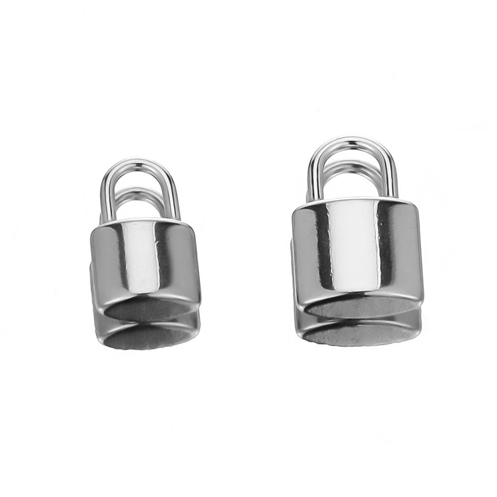 5pcs Stainless Steel Lock Charms for DIY Jewelry Making Necklace Hip Hop Pendant Findings PadLock Accessories Crafts Supplies