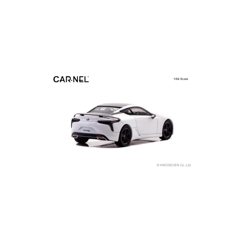 CARNEL 1/64 Lexus LC500 AVIATION 2021 White Nova Glass Flake (Finished Model) CN640043