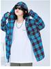Spring & Autumn 2024 Boys' Classic Plaid Hooded Long-Sleeve Shirt
