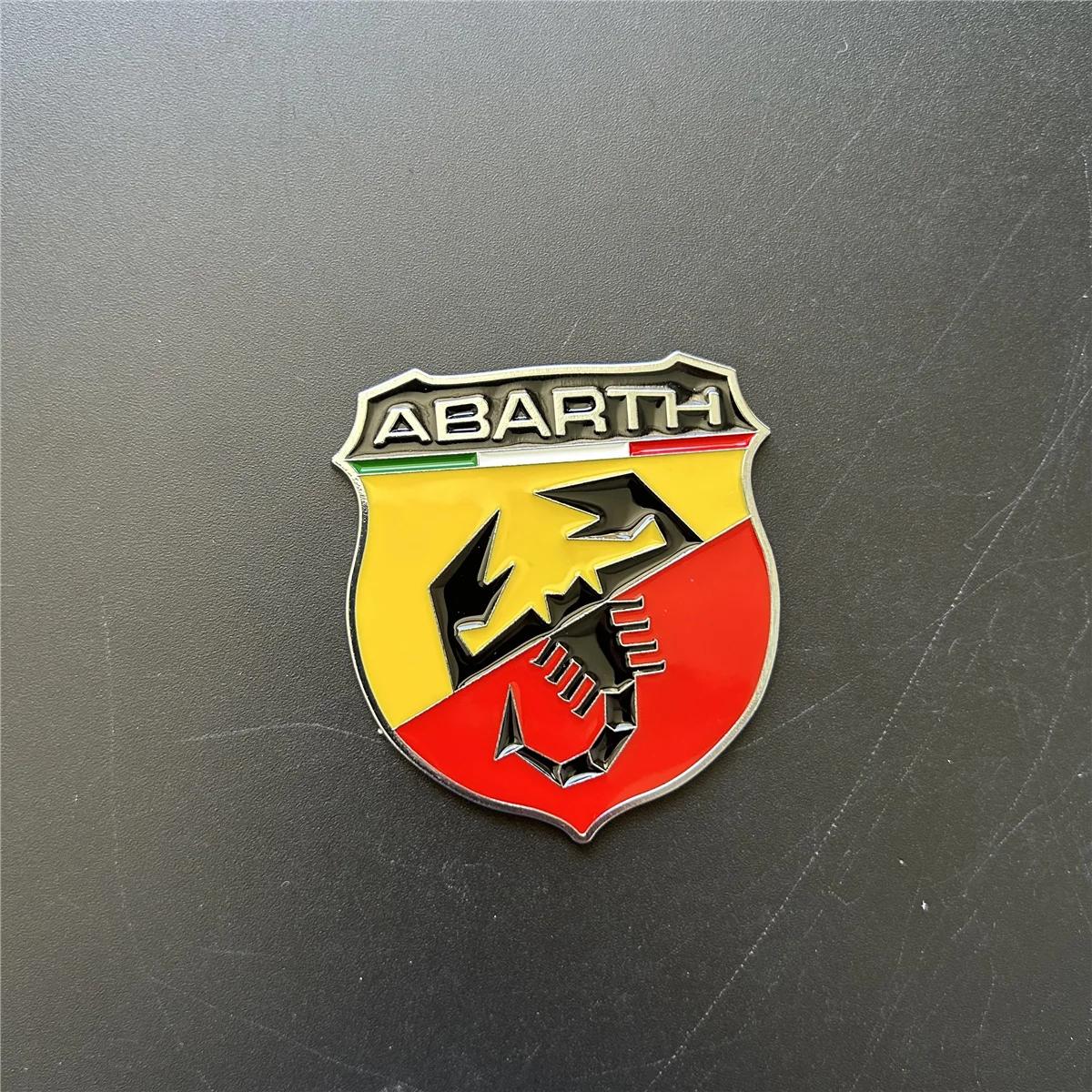 

3D Car Stickers Emblem Auto Side Wing Badge Trunk Decal For Fiat Abarth 500 124 125 595 Punto Bravo Scorpion Styling Accessories
