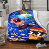 1pc Uncle Grandpa Cozy Print Blanket Lightweight Warm Flannel Throw Blanket For Sofa, Bed, Living Room