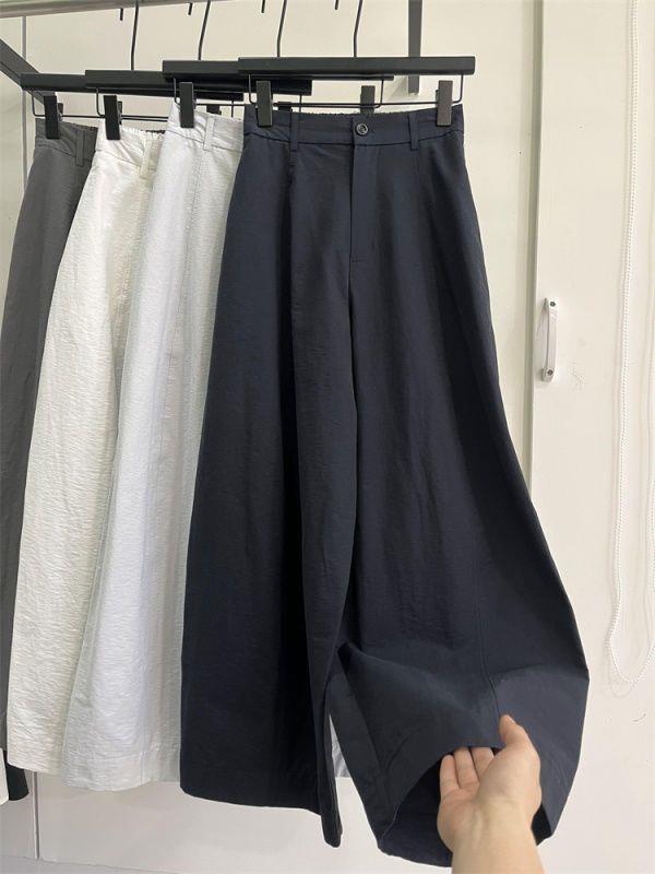 Koreanische High-Waist Straight-Leg Frühjahrs-Freizeithosen für Damen