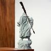 Posąg Guan Yu Chiński Bóg Wojownik Lojalności Bogactwa Ręcznie Rzeźbiona Rzeźba z Żywicy do Domu  Dekoracja Sukcesu w Biznesie Ochrona Prezent