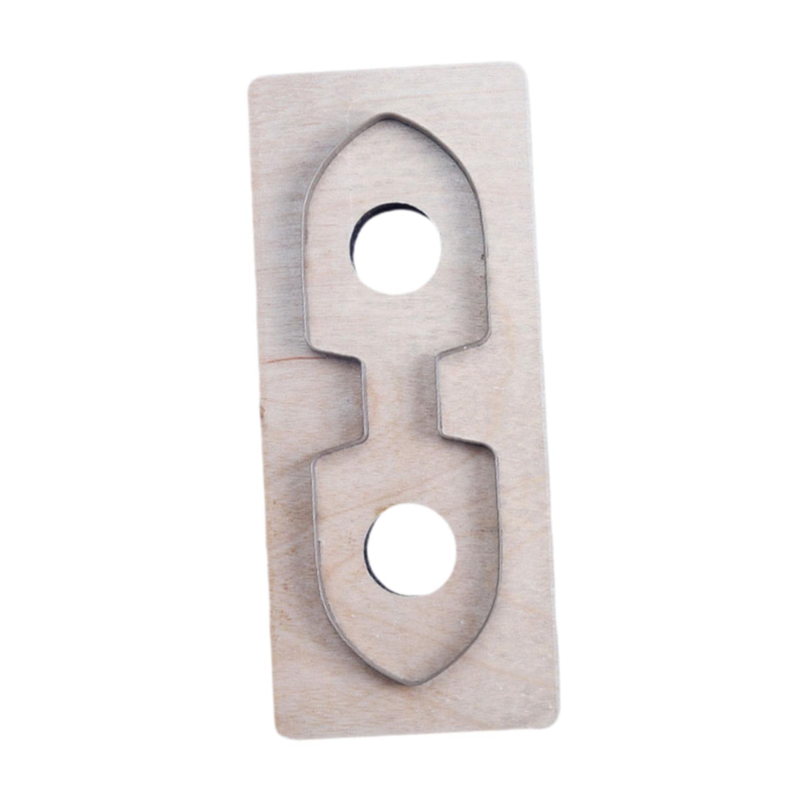 Кожаный вырубной штамп Брелок Ручной пробойник Многоразовый кожаный пробойник для начинающих Портного Бытовая вырубная машина Кожа PU