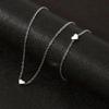 Necklace Bracelet Set, Alloy Plating Wear-Resistant Oxidation-Resistant Jewelry, Adjustable Chain Minimalist Love Pendant Jewelry