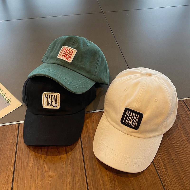 Cap Baseball Chic For Women Trendy Korean Style Ins Small Face Hat Summer Street Fashion Adjustable Fit Cotton Green Black White