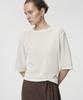 UMARMUNG Fine Cotton Half Sleeve Pullover_Ivory