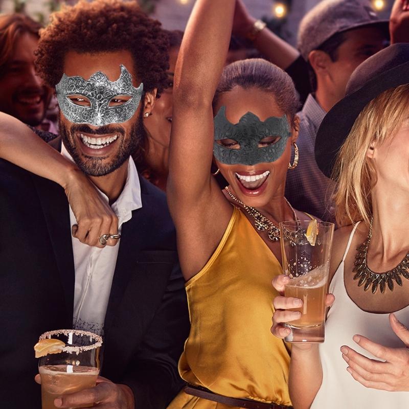 Halloweenská maska pro muže Maska pro Mardi Gras Maska na půl obličeje Maska na karnevaly Maska na maškarní plesy Párty maska