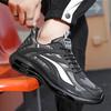 Men’s White Height Increase Street Style Sport Running Black Thick Sole Sneakers Retro Basketball Shoes Large Size for Students
