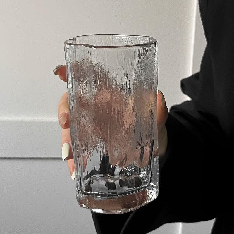 Artistic Irregular Mist Glass Beverage Cup