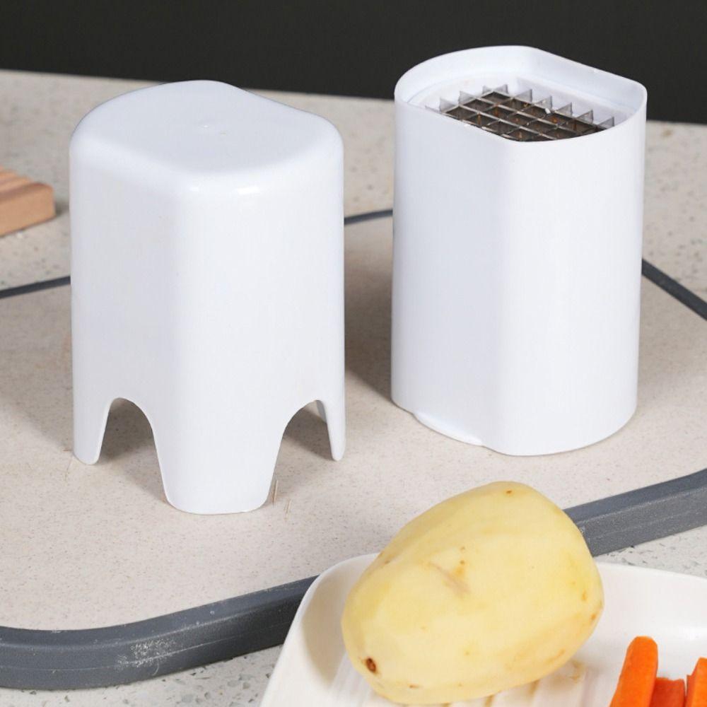 Stainless Steel French Fry Cutter Multifunctional Manual Hand Potato Cutter One Step Durable Vegetable Chopper Carrots