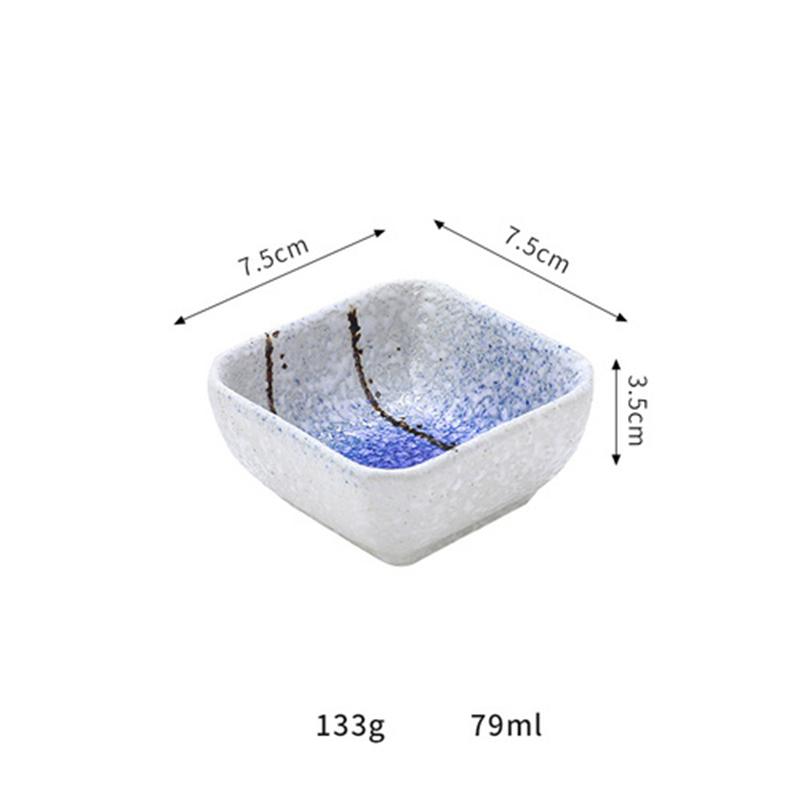Nakládaná mísa Mísa na koření Grilovací talíř Miska na slané pokrmy Podnos na sójovou omáčku Podnos na občerstvení Japonská keramika malá
