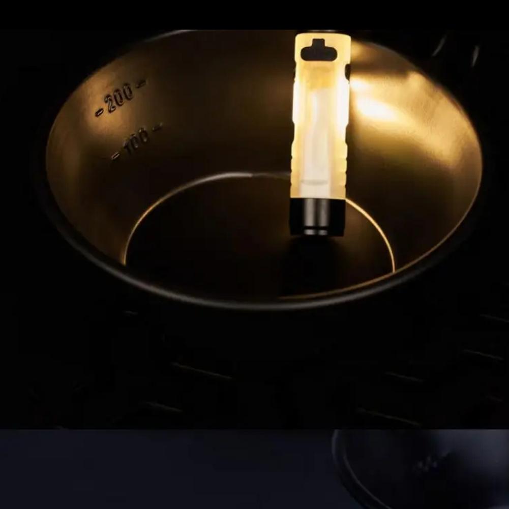Portable Clip-on Mini Flashlight,Pocket Mini Flashlight Outdoor Key Clip Cap Ambient Led,Long Endurance Emergency Hiking Camping