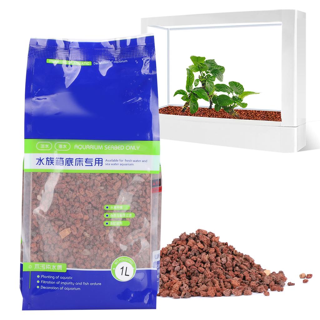 Aquarium Landscaping Gravel Volcanic Sand Fish Tanks Decoration Stone Pebbles Colorfast 1L