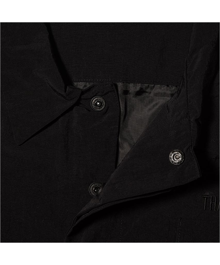 Thanks Messia Hidden Shirt Jacket-Black