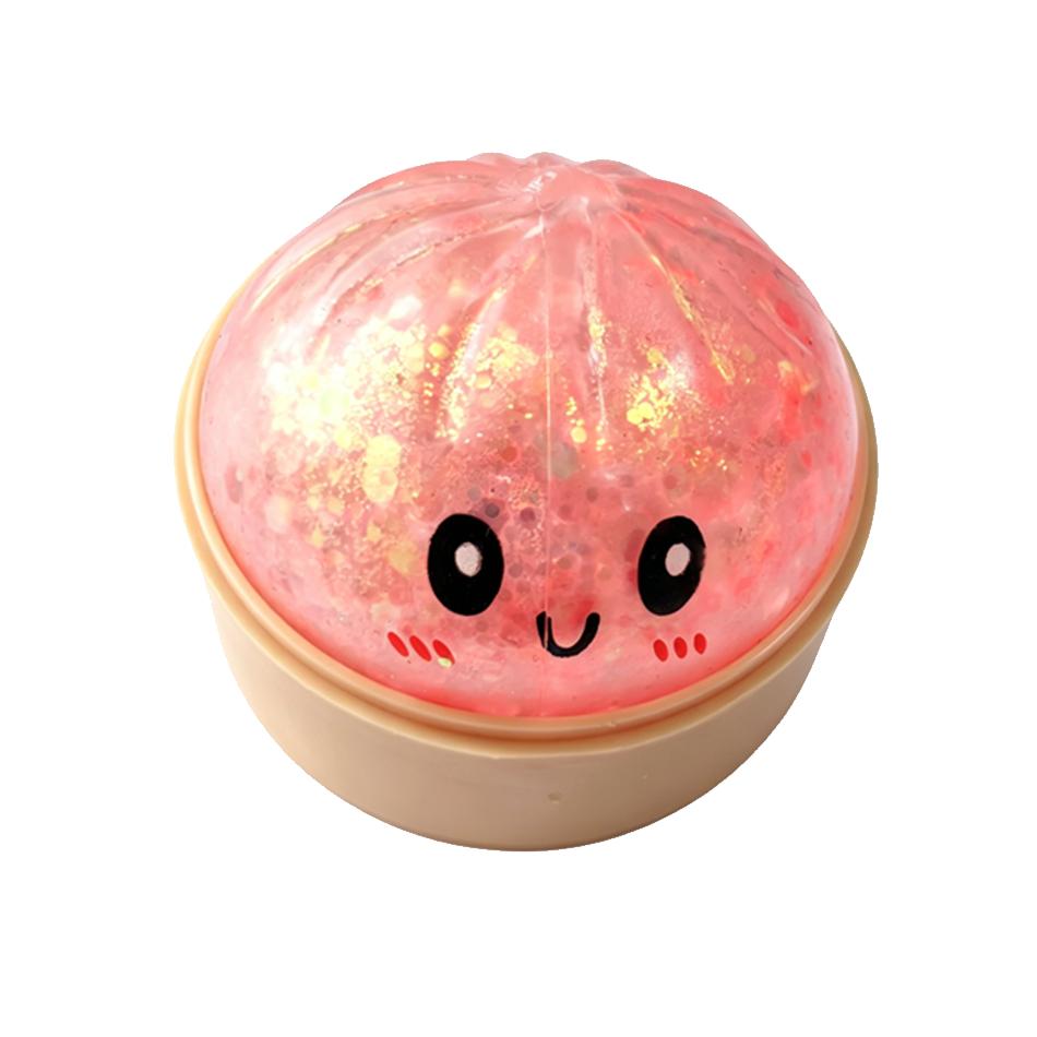 Mini Squishy Dumpling Sensorisch Fidget - Glanzende Stoomer Broodje Stressverlichtende Bal Speelgoed