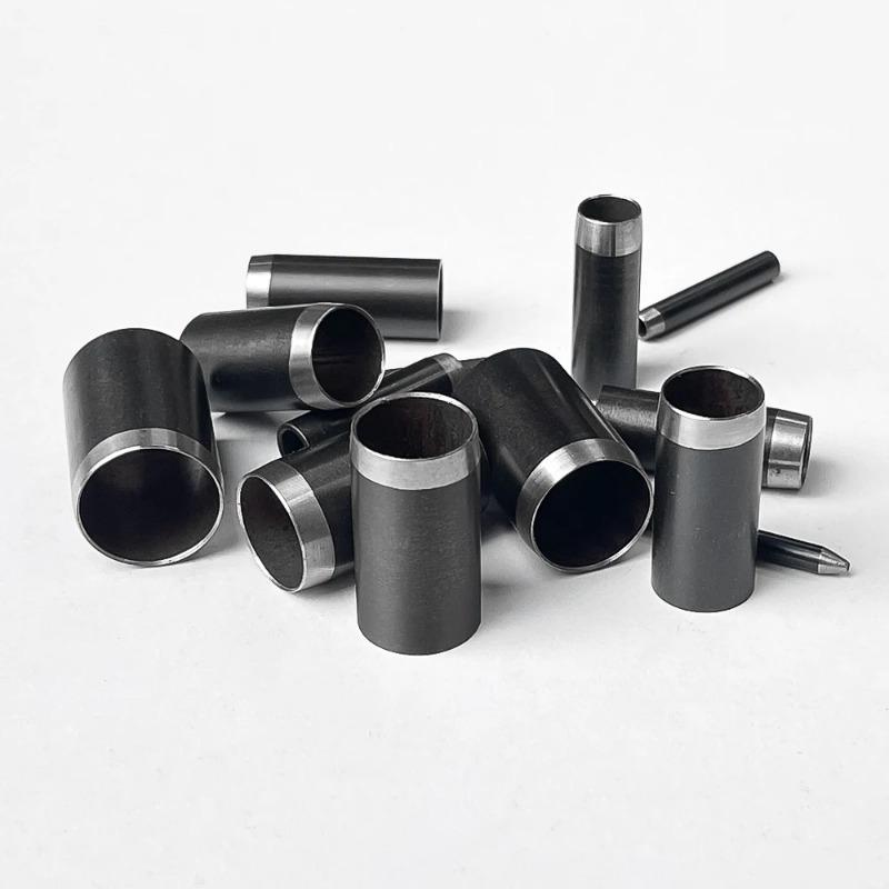 Leder Lochstanzeisen Rund, 15 Stück Einloch Hohlstanze 1-15 mm Hochkohlenstoffstahl Kreisschneider Werkzeugsatz Cu
