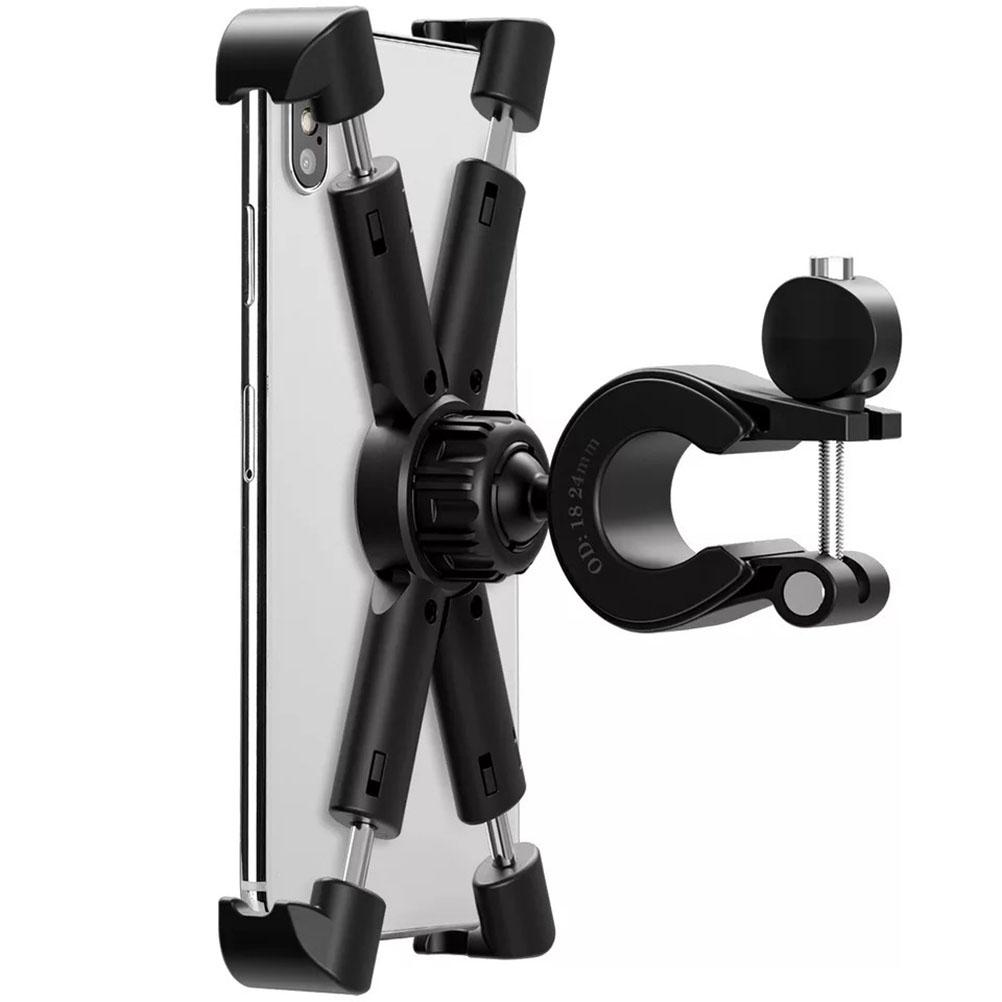 Anti Drop Mobile Phone Bracket 360 Degrees  Rotatable Phone Holder for Motorbike Bike