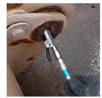 2024Yeni Gres Bağlantı Parçası Ağır Hizmet Tipi Hızlı Çıkarmalı Gres Tabancası Bağlantı Parçası NPTI/8 10000PSI İki Pres Kolay İtilebilen Aksesuarlar