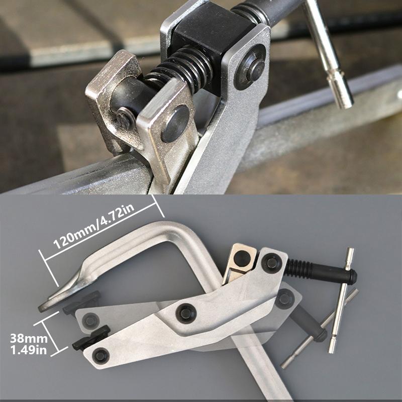1Pc Heavy Forging Screw Cantilever F-clamp, Max Jaw Opening 30cm Clamp for Wood, Metal, Pipe, Welding and DIY Projects