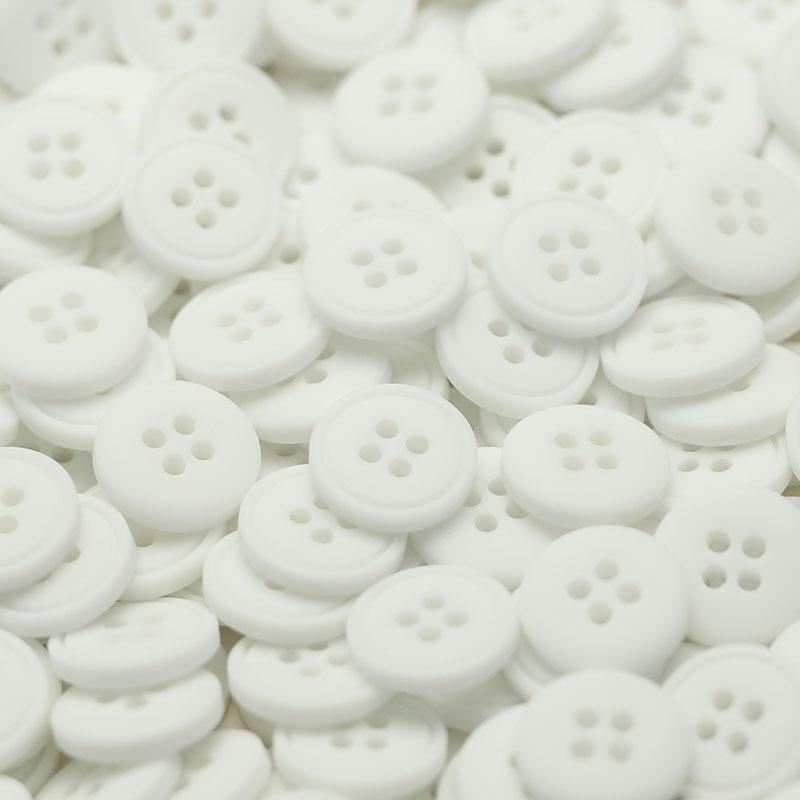 

Пуговица из смолы с четырьмя ушками и двумя кругами, декоративная пуговица чистого черного цвета для рубашек мужской и женской одежды, пуговица для высококачественного блейзера. 2 #[10mm XQ #four-eye round plane white]