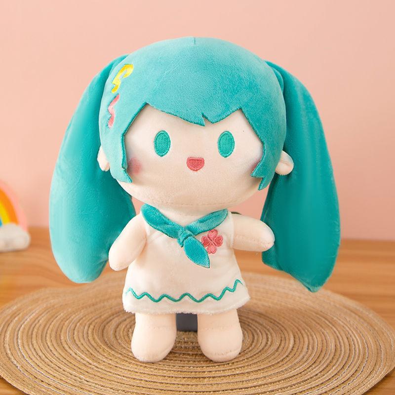 

Miku Hatsune Fufu Plush Doll Anime Cute Stuffed Plaything Pillow Grab Machine Prize Kawaii Figurine Collectible Present For Fans Cosplay 23CM