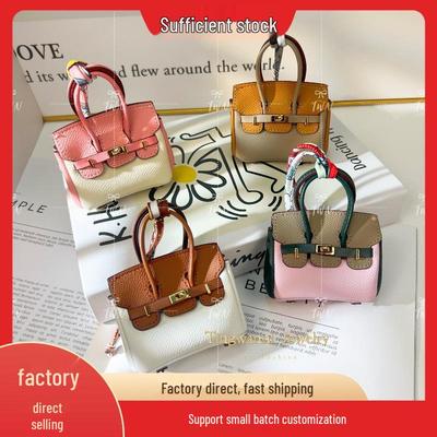 Portachiavi Borsa Mini alla Moda: Carina Custodia per Auricolari, Portamonete e Portachiavi per Auto da Donna