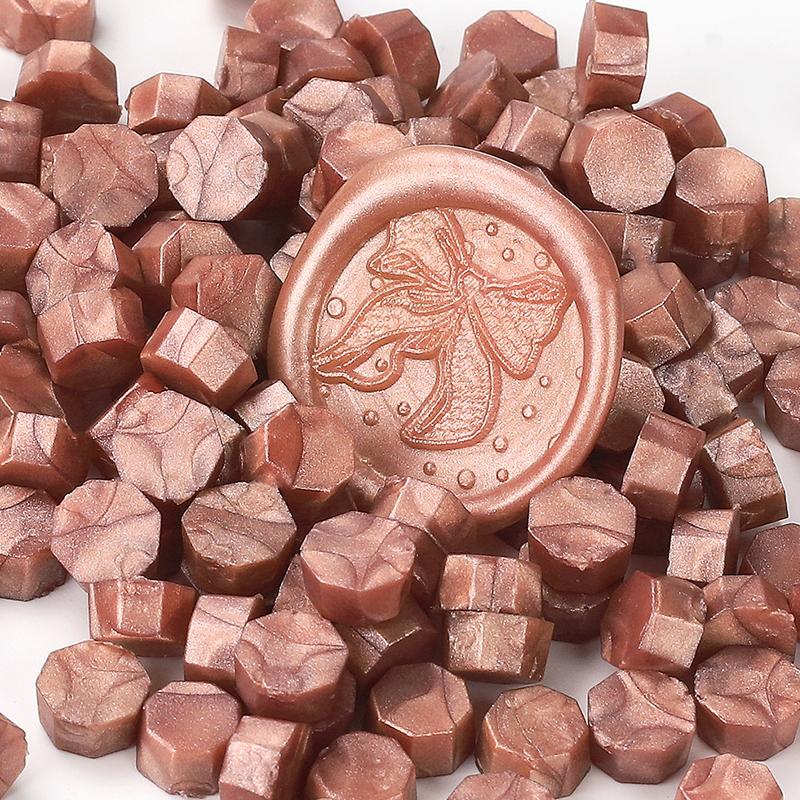 

200PCS/bag Octagon Sealing Wax Beads Vintage Sealing Stamp Scrapbook Material Wedding Invitation Of Card Envelope Decoration