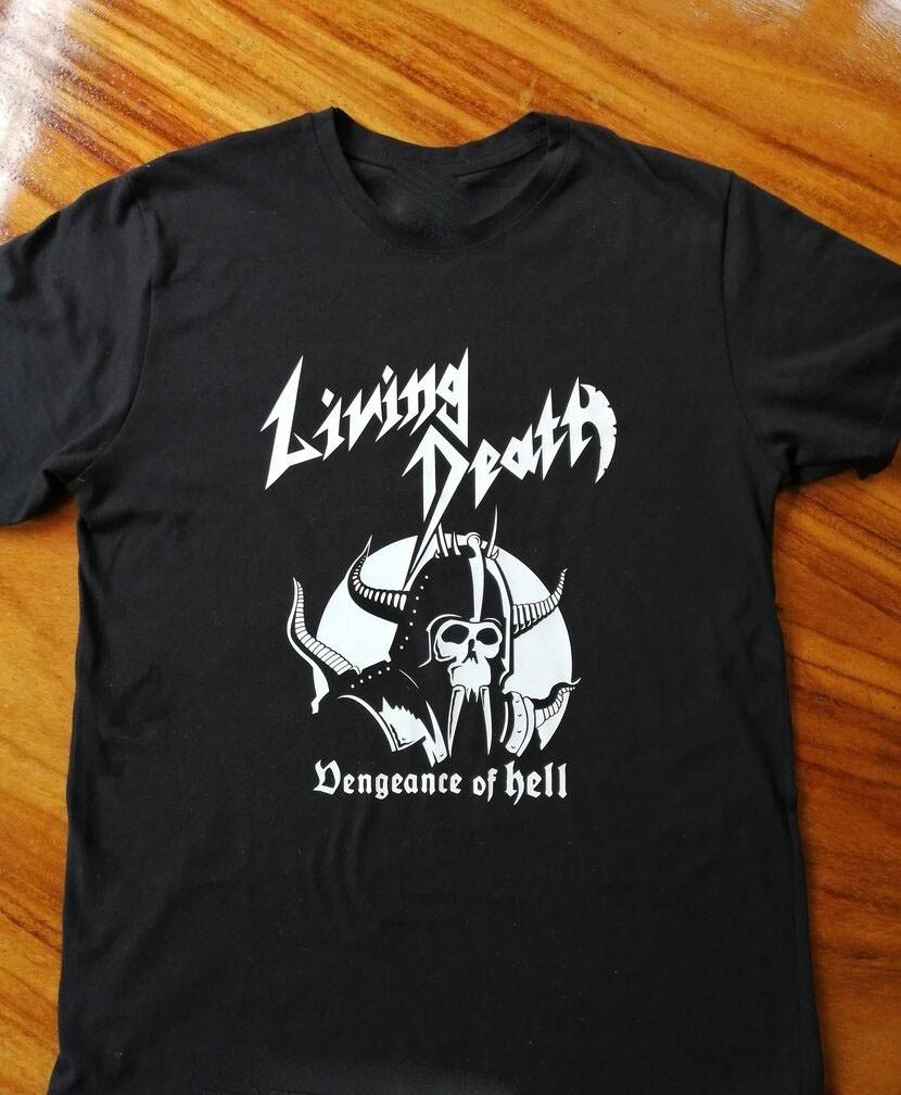Living Death Band Vtg For Fans Heavy Cotton Black Full Size Unisex Shirt MC716 Unisex T-Shirt L