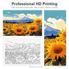 RUOPOTY Frame Painting By Numbers For Adults Sun Flower Oil Picture HandPainted Diy On Canvas Home Wall Art 40x50cm
