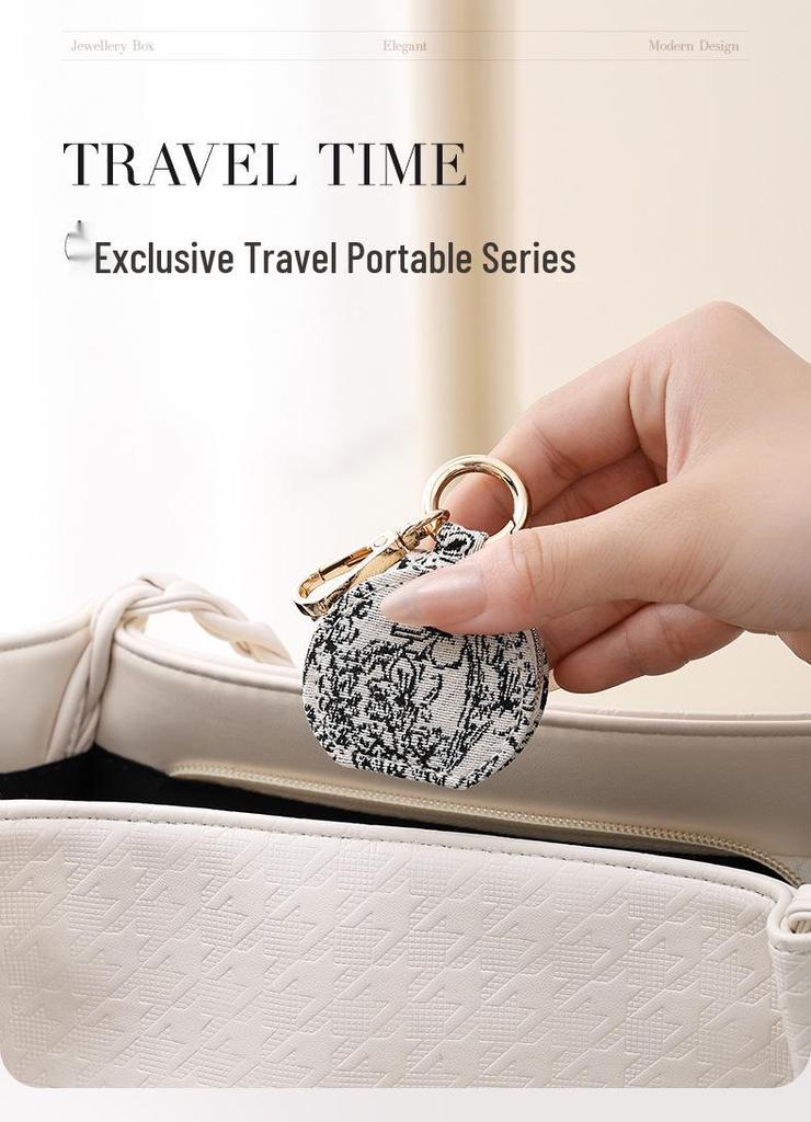 Portable Mini Jewelry Box for Travel - Holds Pendants, Earrings, Studs, Rings, and Small Ornaments