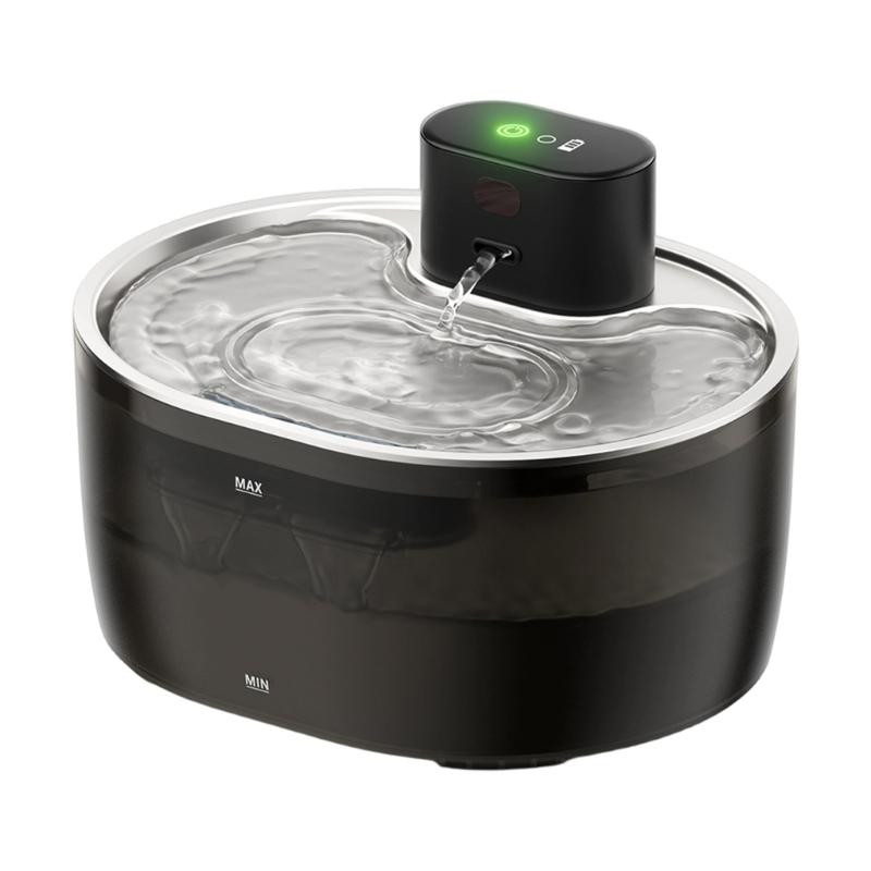 

Automatic Circulation Pet Water Dispenser Filter System Separation Large Capacity Quiet Fountain for Dog Cats чорний