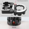 35mm Concealed Hinge Jig,Cabinet Door Hinge Mounting Jig Metal Cabinet Hinge Jig Drill Guide with 2 Retaining Clips