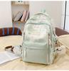 Schoolbag New Japanese Ins High Value Fresh Sweet Cute Butterfly Graffiti Backpack Junior High School Students Lightweight Backpack