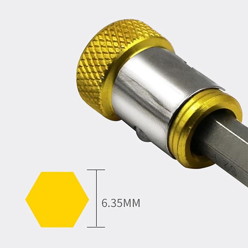 Electric Screwdriver Head Magnetic Ring Metal Magnetic Bit Holder Magnetic Screwdriver Bit Head Universal Screw Ring Holder Home