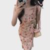 2024 Spring/Summer French Floral Sleeveless Maxi Dress – Slim Waist, Sweet & Elegant