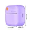 Mini Thermals Label Maker For Children Cordless Bluetooth-compatible Printing 200DPI Resolution Safe 45 Degree Tear Line Rechargeable Type C