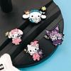 Hello Kitty & Kuromi Magical Girl Anime Metal Brooch - Cute Sanrio Cartoon Bag Accessory
