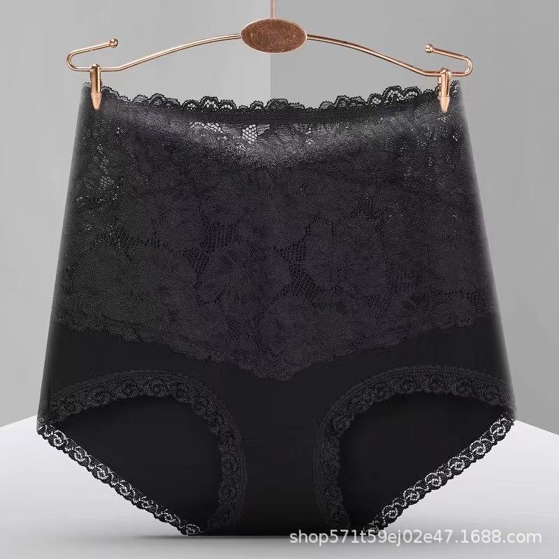 Panties Female Ladies' High Waisted Lace Briefs Comfortable Underwear Made Lingerie Bottom Slim Fit Shaping Waist Briefs Lingerie