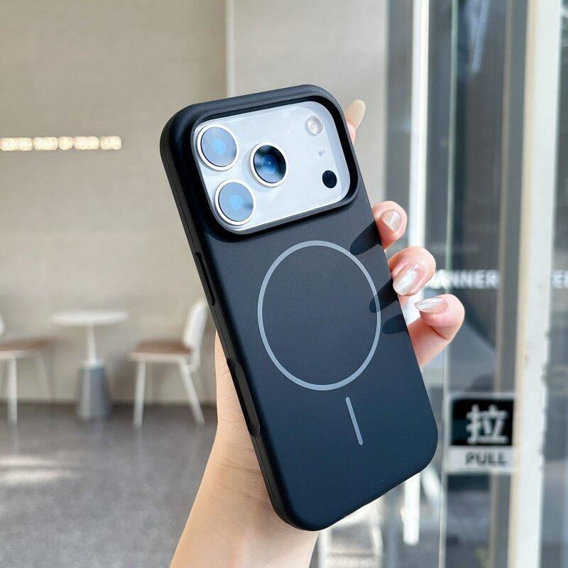 Soft Liquid Silicone Phone Case for Magsafe Mag Safe iPhone 17 Air 16 Pro Max 15 Plus 14 13 17Pro 16Pro 15Pro Magnetic Shockproof Back Phone Cover