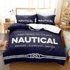 3D Print Marine Anchor Patern Beding Set Double Twin King Soft Duvet Cover Warm Comforter Pilowcase Young Boys Young Girls Adult Peoples Bedrom