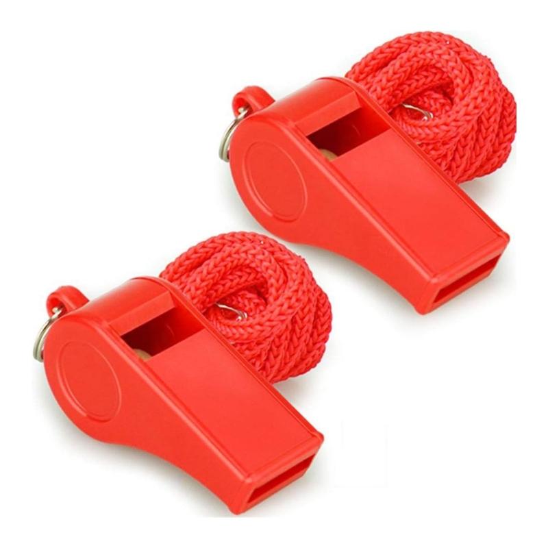 50Pcs Coaches Whistles with Lanyard Sports Whistle Loud Crisp Sound Whistles for Referees,Teachers,Officials, Polices