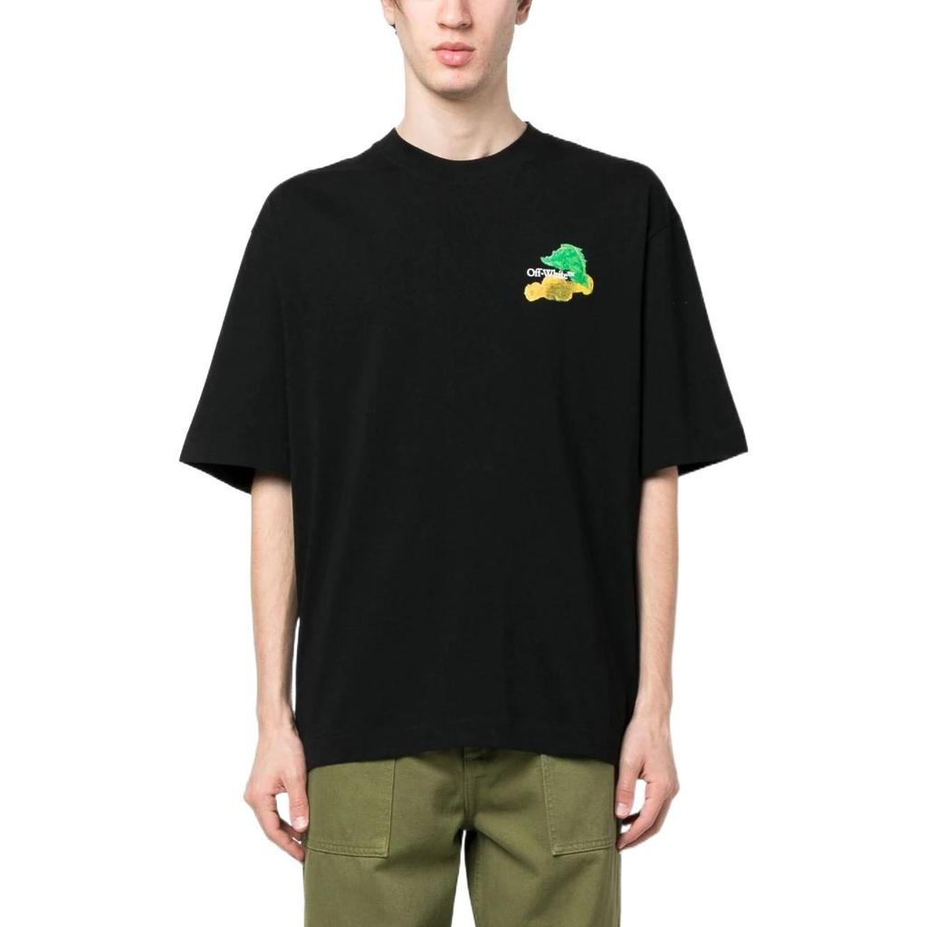 OFF WHITE Pánské tričko s krátkým rukávem Šipky přes skateboard S/S OMAA120S23JER0011084