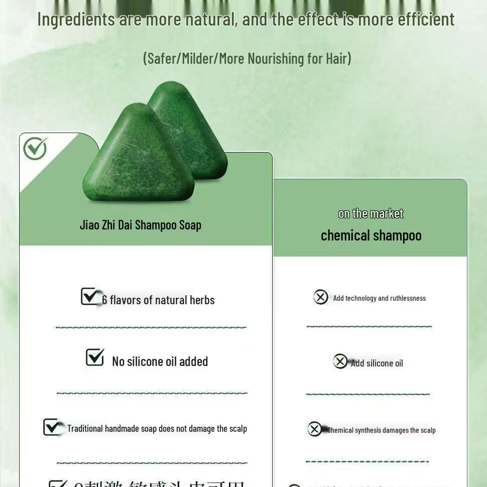 Cypress Leaf Usman Shampoo Soap: Refreshing Anti-Breakage, Anti-Dandruff, Anti-Itch Hair Wash for Bright Black Hair, Pure Powder Ancient Method Soap.