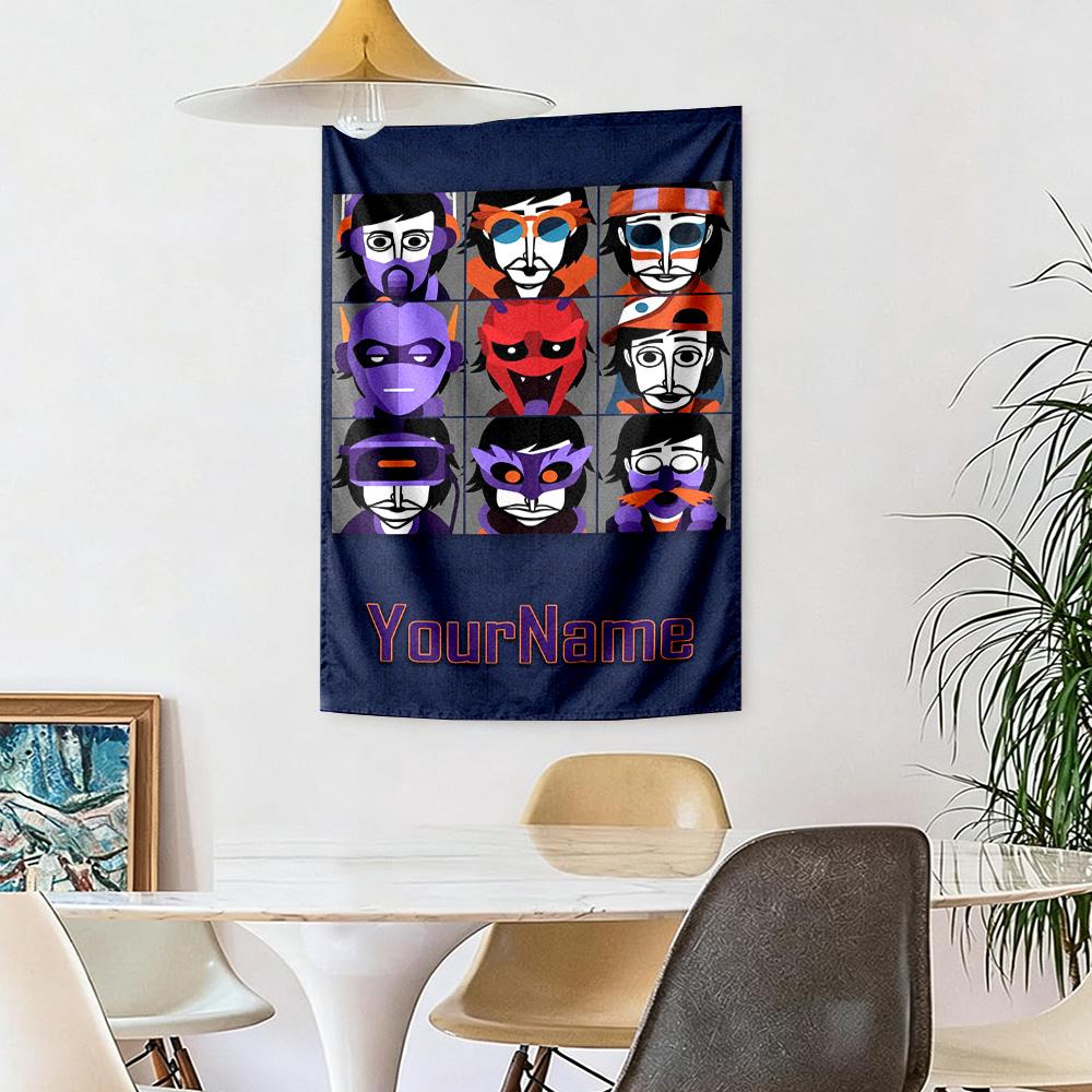Incredibox Custom Your Name Wall Decor Tapestry Art For Pet Memorial Birthdaywedding Party Backdrop Family Gift