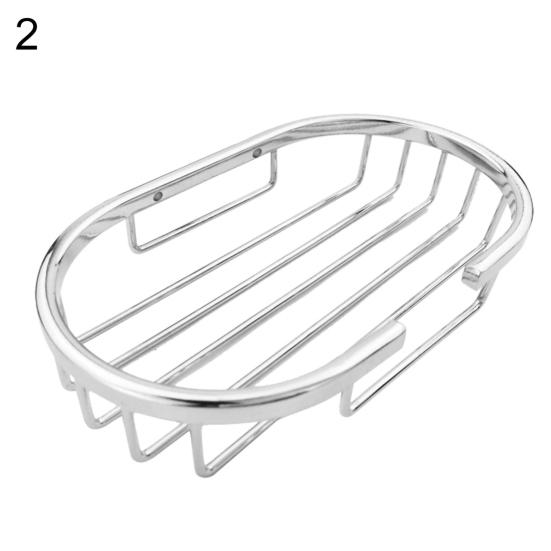 Stainless Steel Soap Dish Bathroom Shower Toilet Soap Holder Wall Mounted Saver