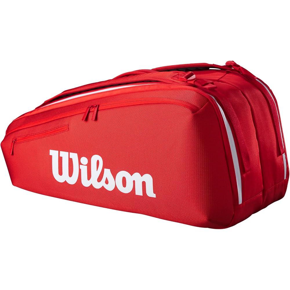 Wilson Super Tour Red Tennis Bag 2025 Large Capacity Durable Design