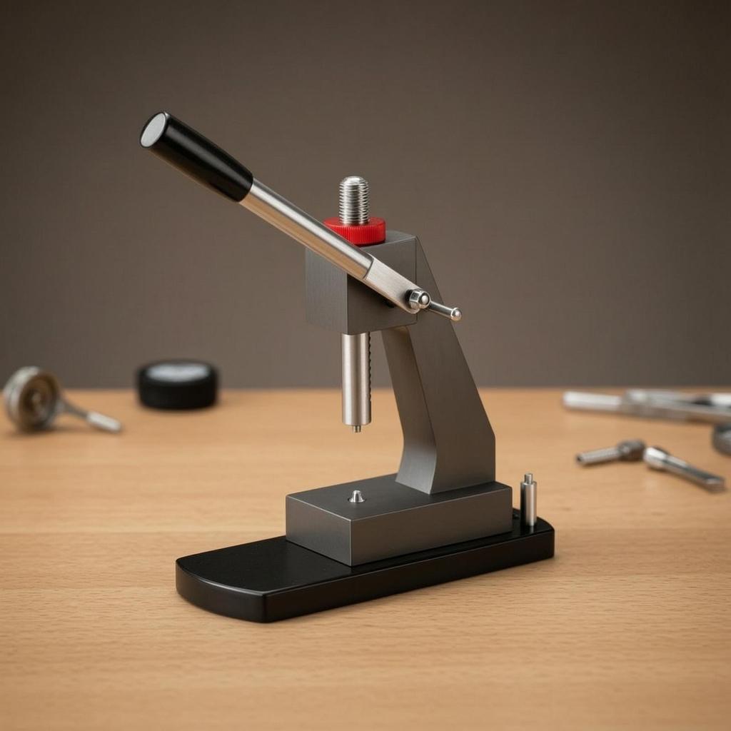 Watch Case Press with Lever Handle Heavy-Duty Bench-Style Tool