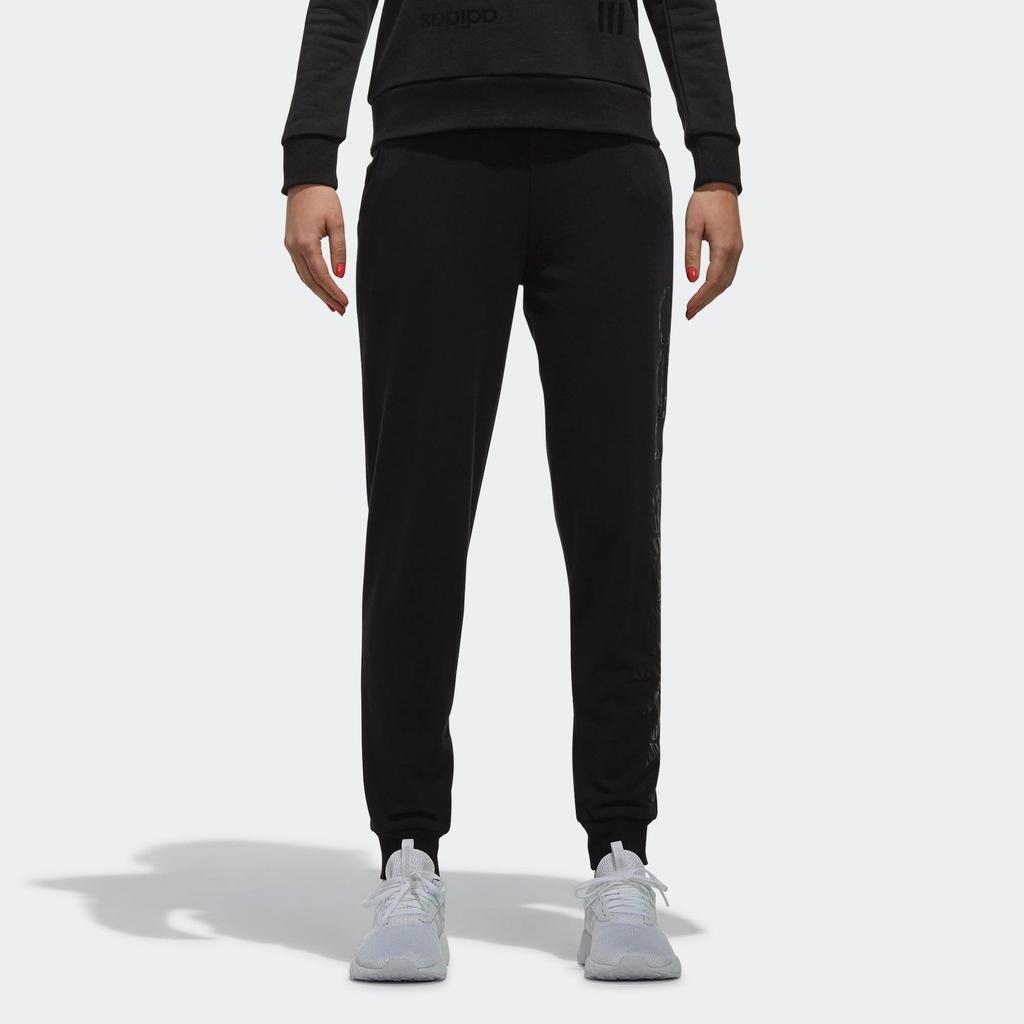 Adidas Neo Lightweight Quick-Dry Breathable Comfortable Moisture-Wicking Warm Durable Knitted Sports Pants Women bottoms Black CZ1688