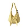 Solid Nylon Totes Bag Versatile Large Capacity Overlarge Drawsting Bag Light Weight Casual Women's Commutting